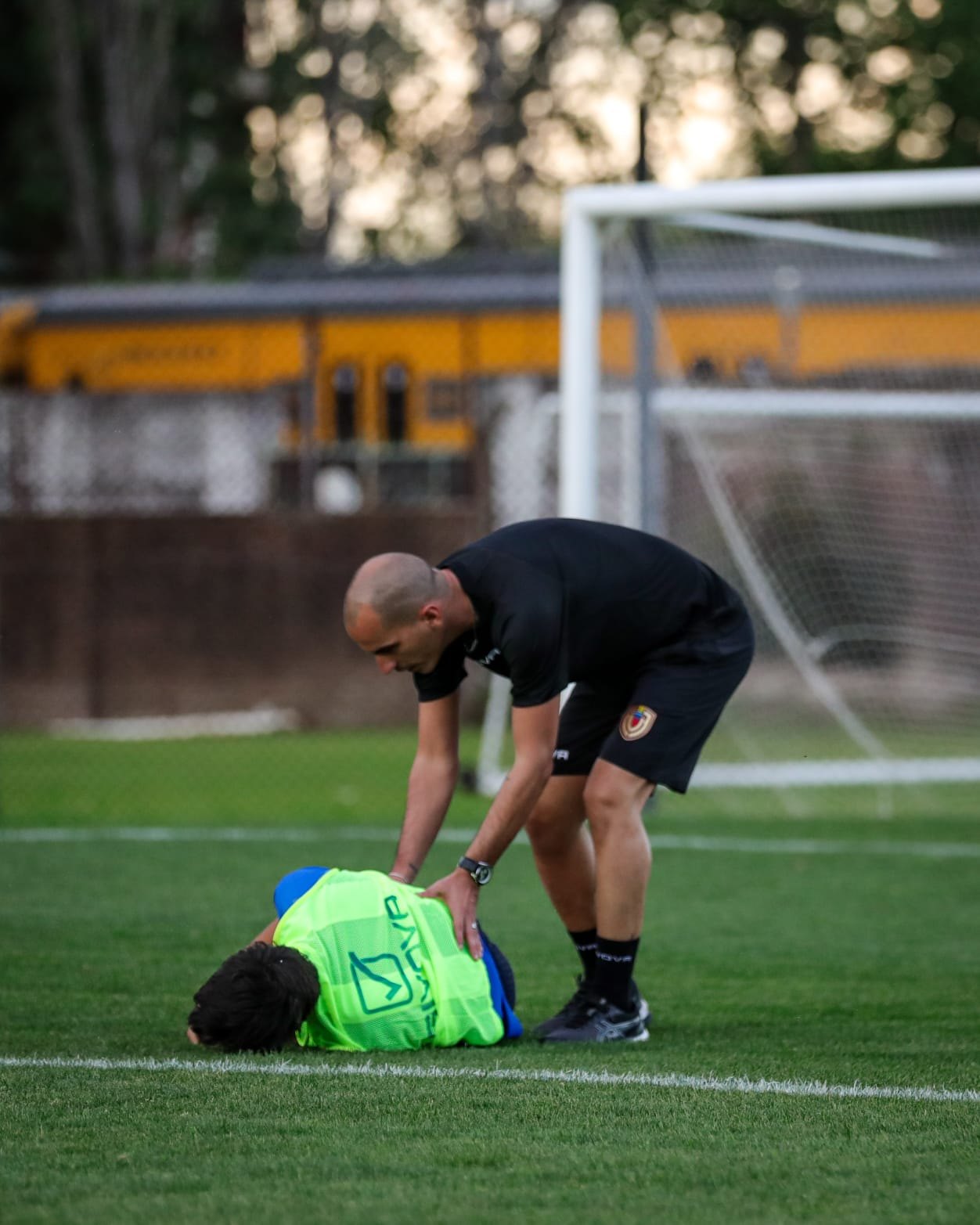 Atención kinésica en campo de juego